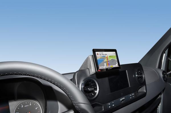 KUDA Phone console fit for Mercedes Sprinter from Bj. 2018 artificial leather black