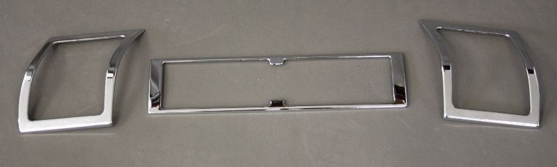 Chrome Set A/C (3 pcs) left-middle-right Mercedes W140