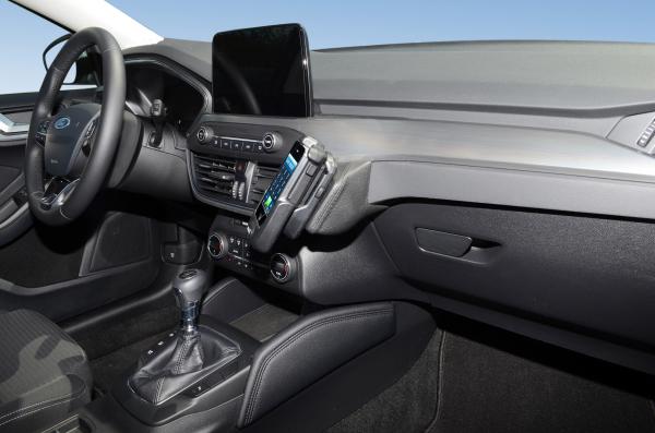 KUDA Phone console fit for Ford Focus from Bj. 2018/ Kuga from 2020 artificial leather black