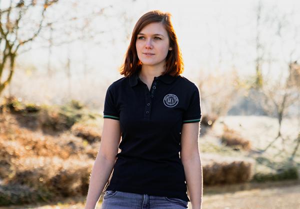 ALPINA Polo Shirt dunkelblau, Damen Größe L