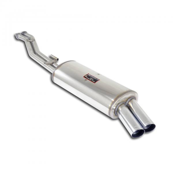 SUPERSPRINT Sportsilencer 2x76mm fit for BMW 3er E30 320i/325i (Sedan - Coupè -Touring - Cabrio) '88 - '91 with M-Technic 1 bumper