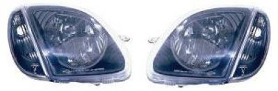 H4 Headlights BLACK fit for Mercedes R170 SLK