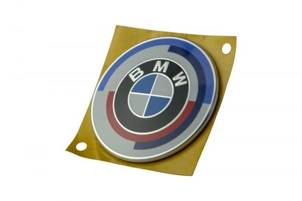 BMW Emblem 50 Jahre M 74mm für Motorhaube oder Heckklappe BMW 3er G80, 4er G82 G83