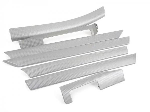 Dekor Set "Alu silver cube" 7-teilig BMW 3er E46 Limousine / Touring