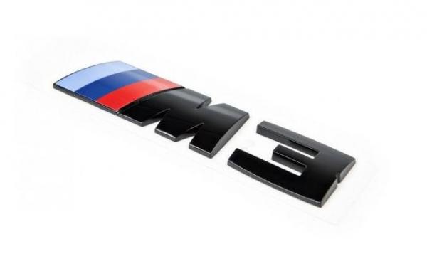 M3 emblem (black) rear for all BMW Models