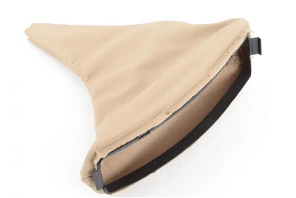 Handbrake lever cover fulled leather HELLBEIGE BMW 3er E46