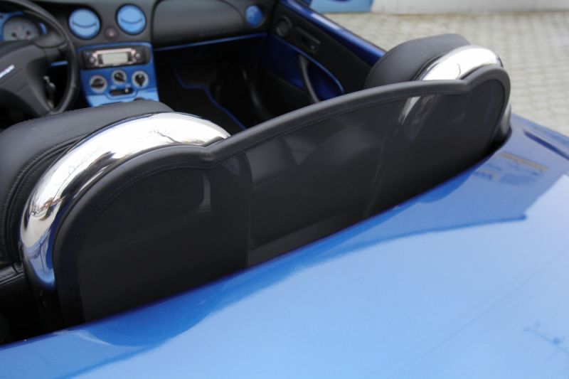 Windschott SCHWARZ passend für Fiat Barchetta (Bügeldesign)