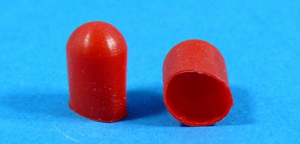 Farbkappe rot für 4W Glühlampe Metallsockel