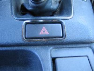 Frame for warning switch small polished fit for BMW E36 / E34 / E32