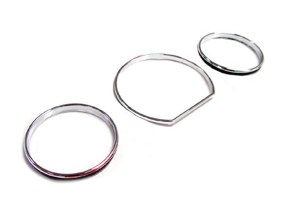 Gauges Chrome Rings (3 pcs) Mercedes W126 all