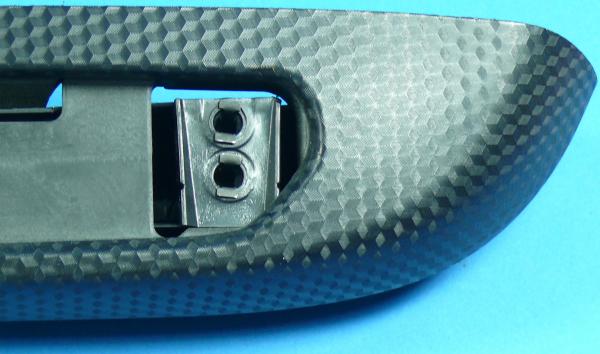Door panel arm rest "Alu black cube" rear left side BMW 3er E46 Coupé