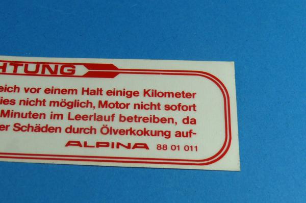 ALPINA Note loaders pressure