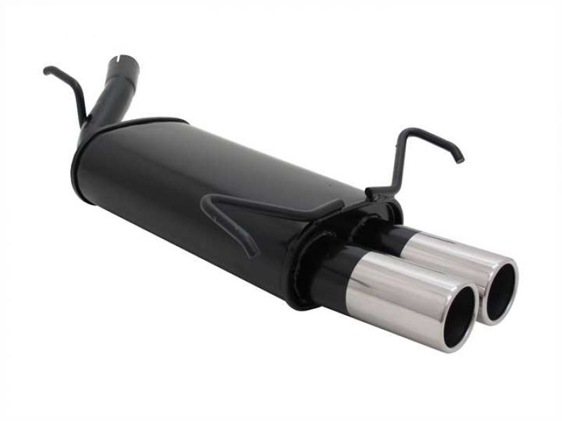NOVUS Sportexhaust fit for Opel Corsa C 2x76mm RUND