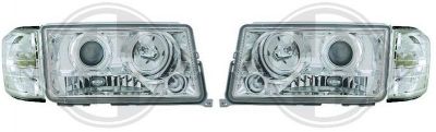 H7/H1/H1 Headlights CHROME with Indicators fit for Mercedes W201