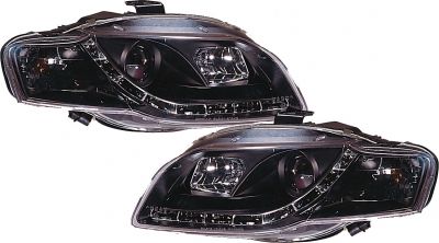 Scheinwerfer mit Led Standlichtleiste klar/schwarz Audi A4 8E
