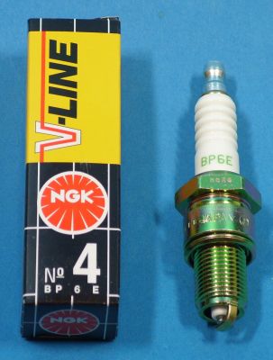 NGK Zündkerze V-Line 4 BP6E passend für Alfa / Audi / Austin / BMW / Citroen / Fiat / Ford / Innocenti / Isuzu / Lada / Lancia / Landrover / Maserati / Mercedes / MG / MGB / Mitsubishi / Nissan / Opel / Peugeot / Renault / Rover / Saab / Seat / Subaru / T