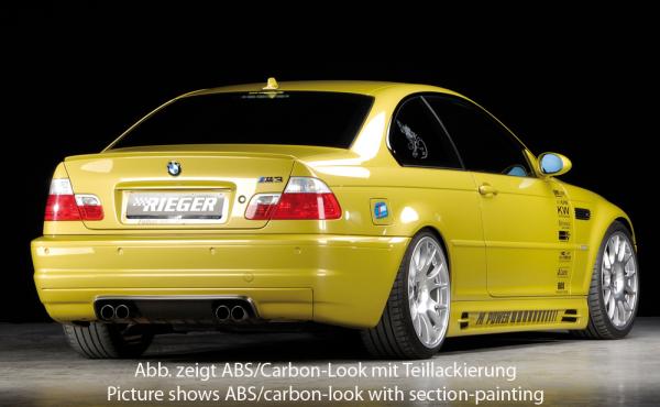 RIEGER Heckansatz CS-Look (Carbon Look) passend für BMW 3er E46 M3