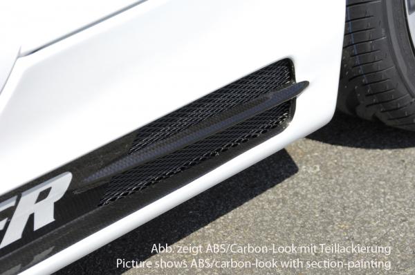 RIEGER Seitenschweller CARBONLOOK mit Schacht und 2 Ausschnitten LINKS passend für BMW 1er E87