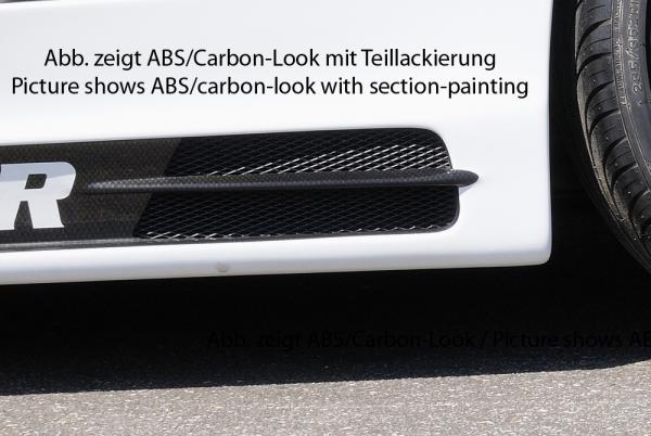 RIEGER Seitenschweller CARBONLOOK mit Schacht und 2 Ausschnitten LINKS passend für BMW 1er E87