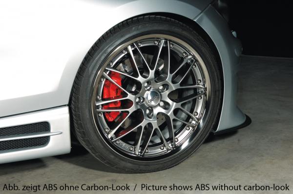 RIEGER Seitenschweller CARBONLOOK mit Schacht und 2 Ausschnitten RECHTS passend für BMW 1er E87
