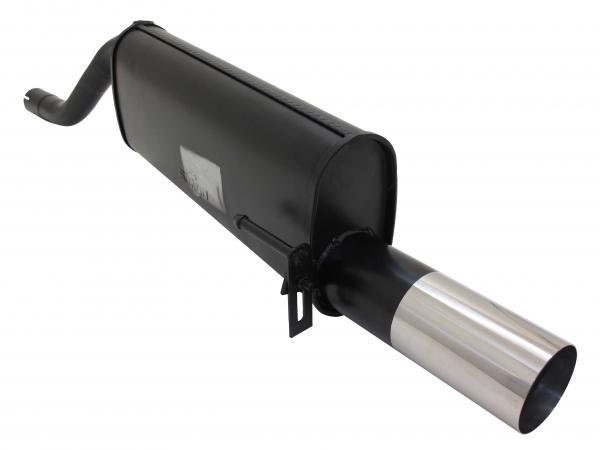 NOVUS Sportauspuff passend für Opel Corsa D vor Facelift 1x90mm RL-Design