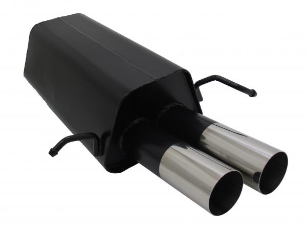 NOVUS Sportexhaust fit for Mercedes CLK W209 2x76mm RL-Design