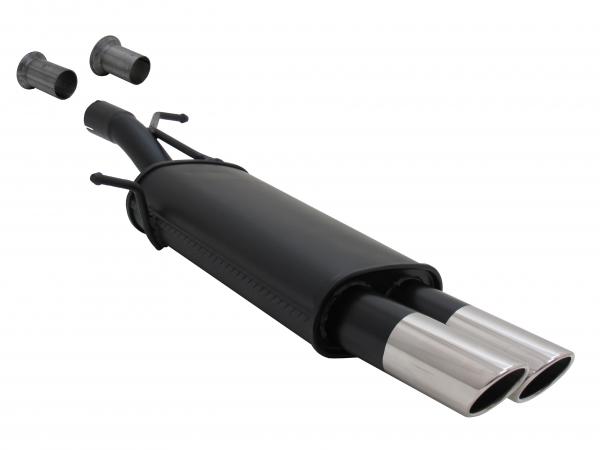 NOVUS Sportauspuff passend für Citroen C4 / Peugeot 307 2x76 SR-Design