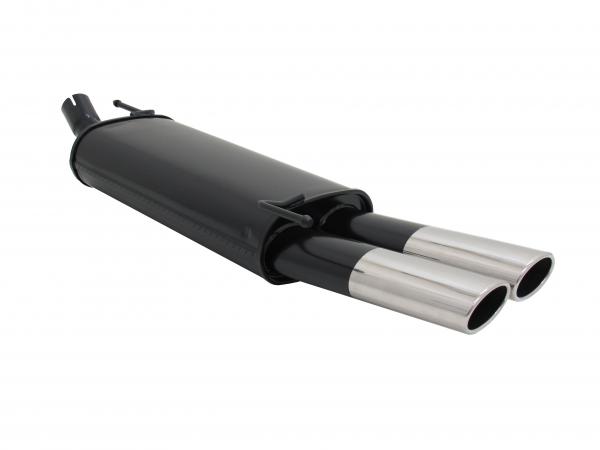 NOVUS Sportauspuff passend für Ford Fiesta MK6 JH/JD 2x85/58mm AM-Design