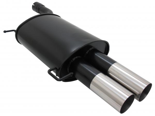 NOVUS Rear silencer with 2 tail pipes 76mm RL-Design fit for BMW 5er E61 Touring