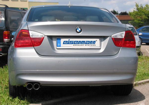 EISENMANN Endschalldämpfer 2x70mm passend für BMW E90 / E91 330i Limousine / Touring 190kW / 200kW