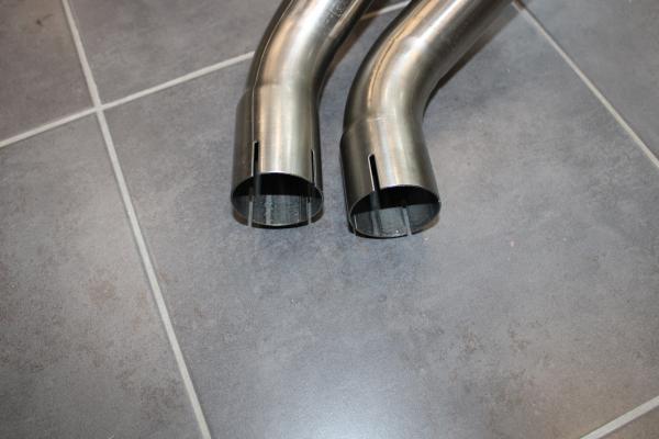 BASTUCK Endschalldämpfer 2x76mm passend für BMW 3er E46 320i/325i/330i/330d ab 06/00