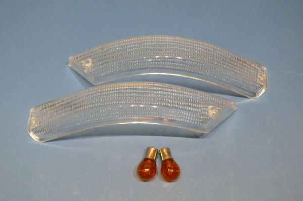 Front indicators white fit for BMW 5er E12
