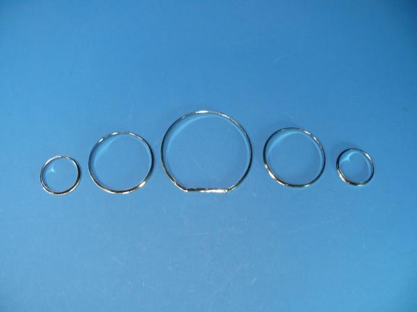 Chrom Tachoringe 5tlg. passend fürMercedes W140/R129