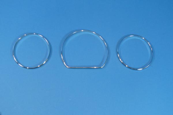 Gauges Chrome Rings (3 pcs) Mercedes W201 all
