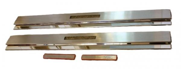 Door sills "EXCLUSIVLINE" chrome (2 pcs) fit for Mercedes W124 Coupe / Convertible