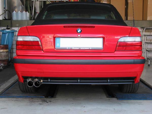 EISENMANN Endschalldämpfer 2x 70mm passend für BMW 3er E36 320i/323i Limousine/Touring/Coupe/Cabrio
