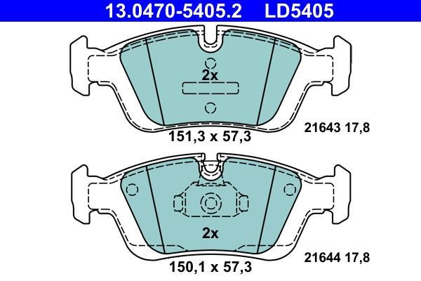 ATE brake pads front fit for BMW E36 E46 Z4 E85