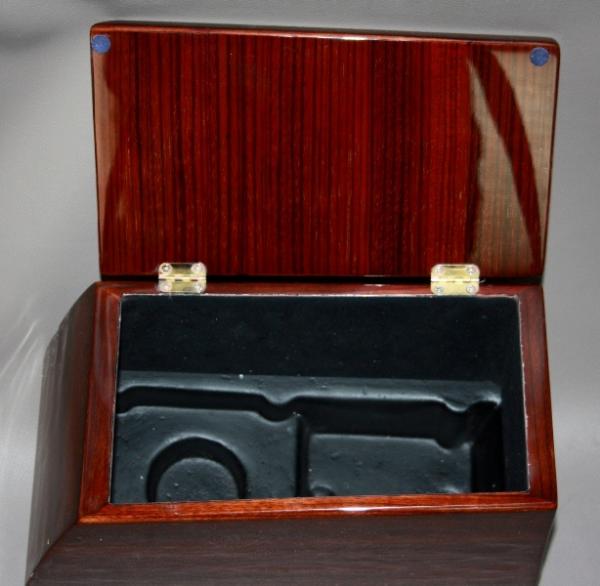 Ablagebox Armlehne Zebrano passend für Mercedes W202
