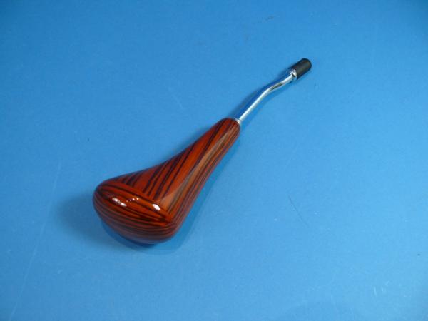 Shiftknob in zebrano, automatic fit for Mercedes R107 / W108-W116 / W123