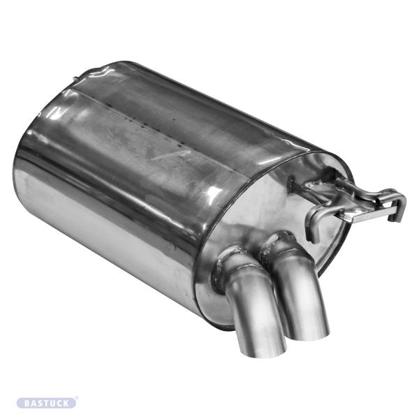 BASTUCK Rear silencer 2x 58mm fit for Mercedes R129 280SL-600SL