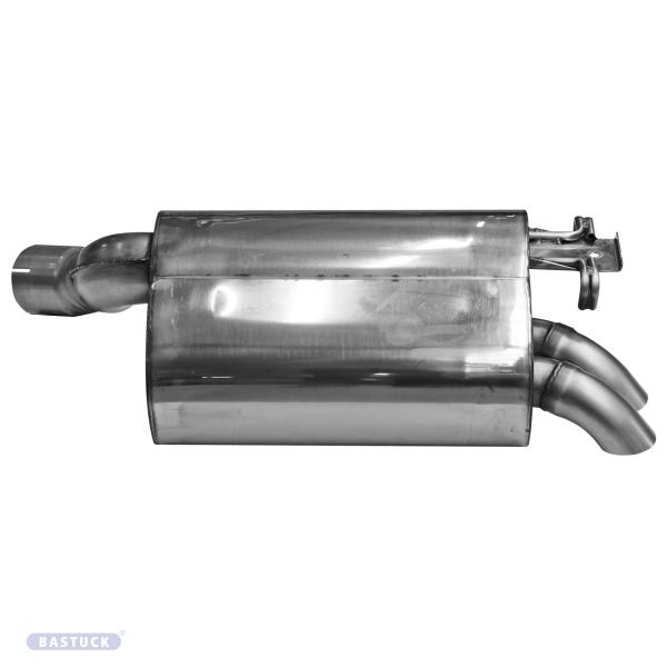BASTUCK Rear silencer 2x 58mm fit for Mercedes R129 280SL-600SL