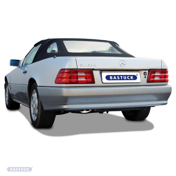 BASTUCK Rear silencer 2x 58mm fit for Mercedes R129 280SL-600SL