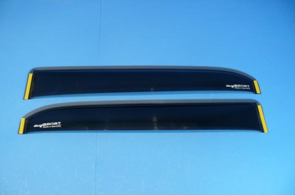 ClimAir Türwindabweiser SCHWARZ hinten passend für Mercedes W124 Limousine/T-Modell