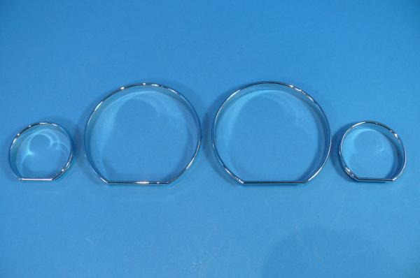 Instrument rings chrome (4 pcs) fit for BMW 3er E46