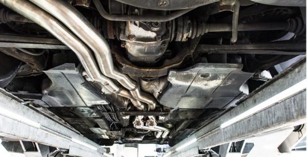 HIgh Flow Fächerkrümmer inklusive 300 Zeller Euro3D4 Sportkatalysatoren passend für BMW 3er E46 mit M52/M54