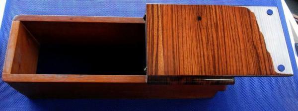 Klappdeckelbox Zebrano Mercedes W123