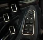 Frame for window switch 4pcs. polished fit for BMW E38/E39