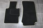 Floor mats 2 pcs. black/beige outline fit for BMW Z3