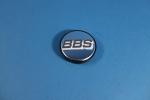 BBS Emblem chrom, Logo grau/weiß (Durchmesser 56mm)