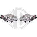 H1/H7 Headlights CHROME with Angel eyes fit for BMW Z4 (E85/E86)